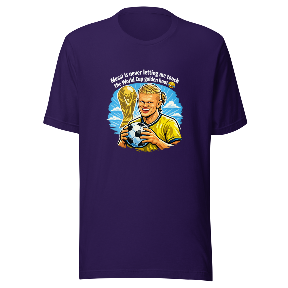 Haaland's Golden Boot Joke Tee - Image 3