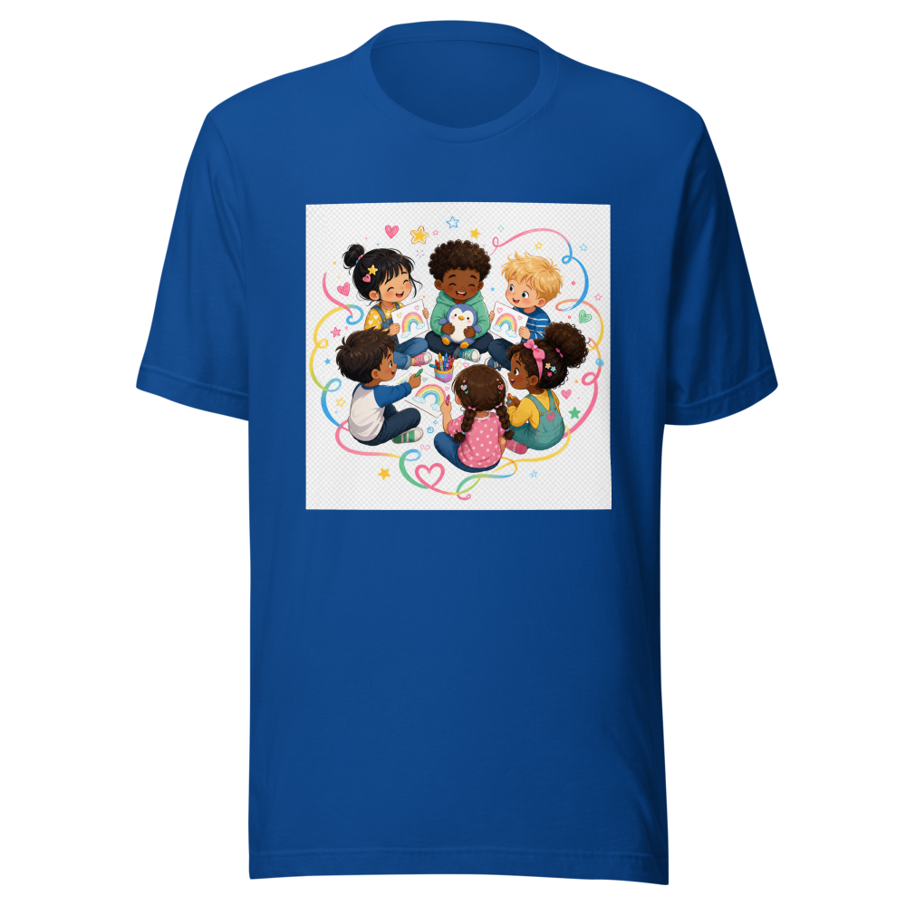 Kids Getting Along Painting Tee - Image 8