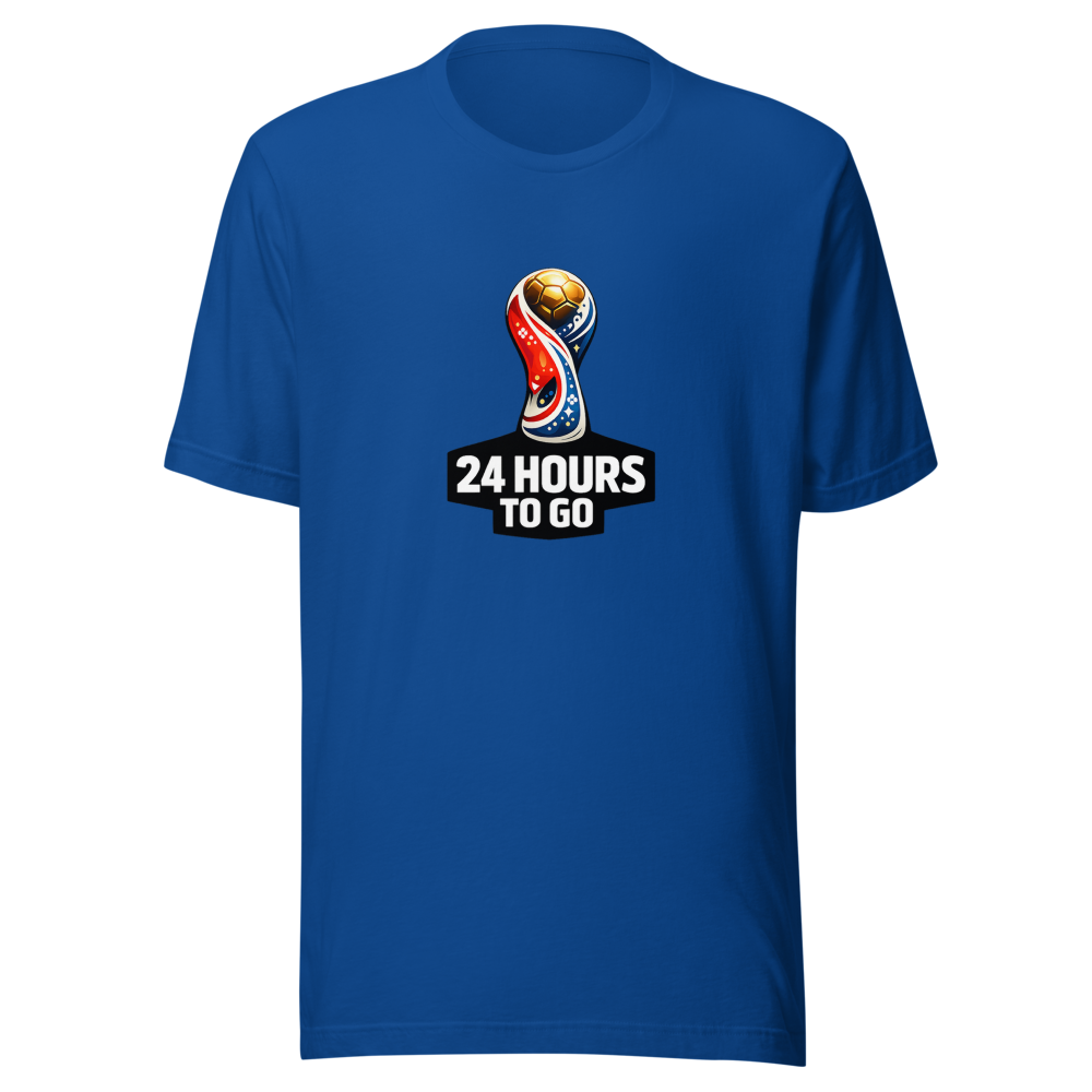 24 Hours To Go FIFA World Cup Countdown Tee - Image 8