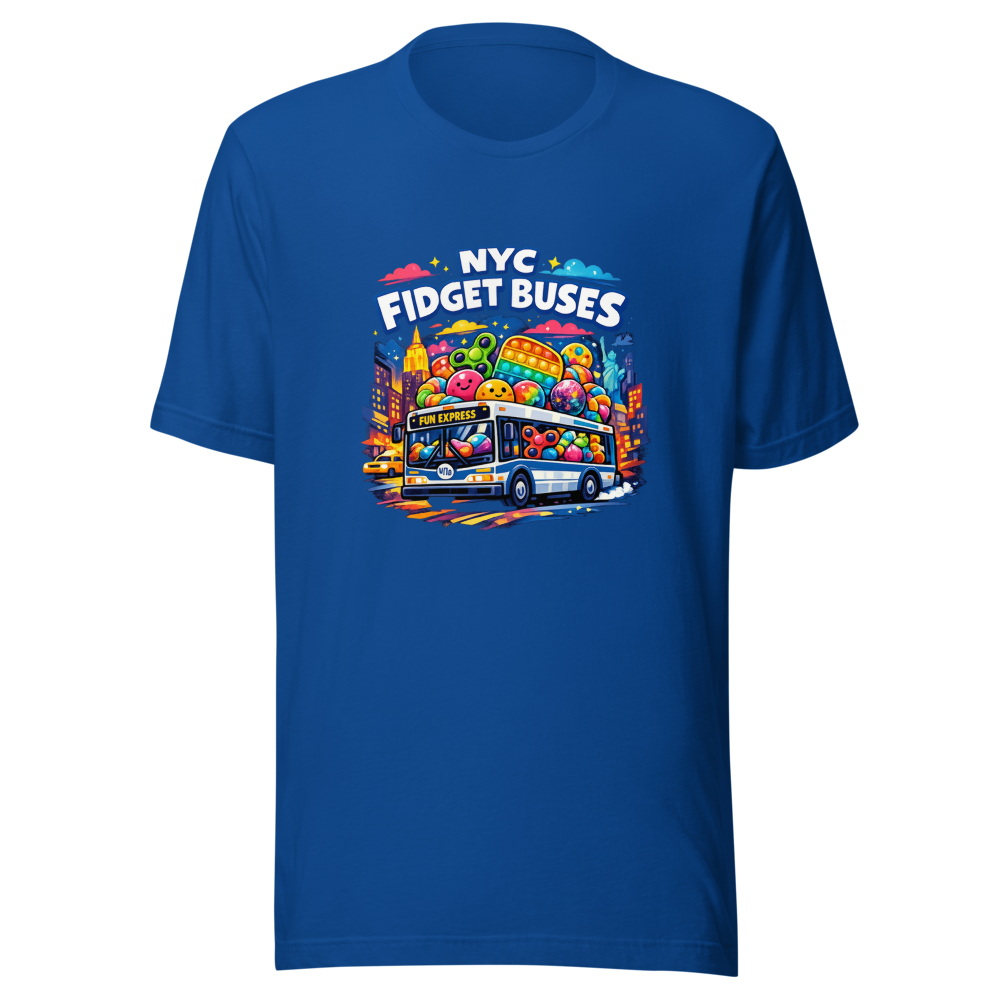 Fidget Buses NYC Viral Meme T-Shirt - Image 8