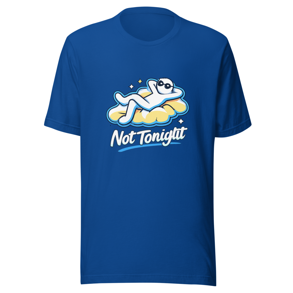 Not Tonight Funny Football Club Meme T-Shirt - Image 8