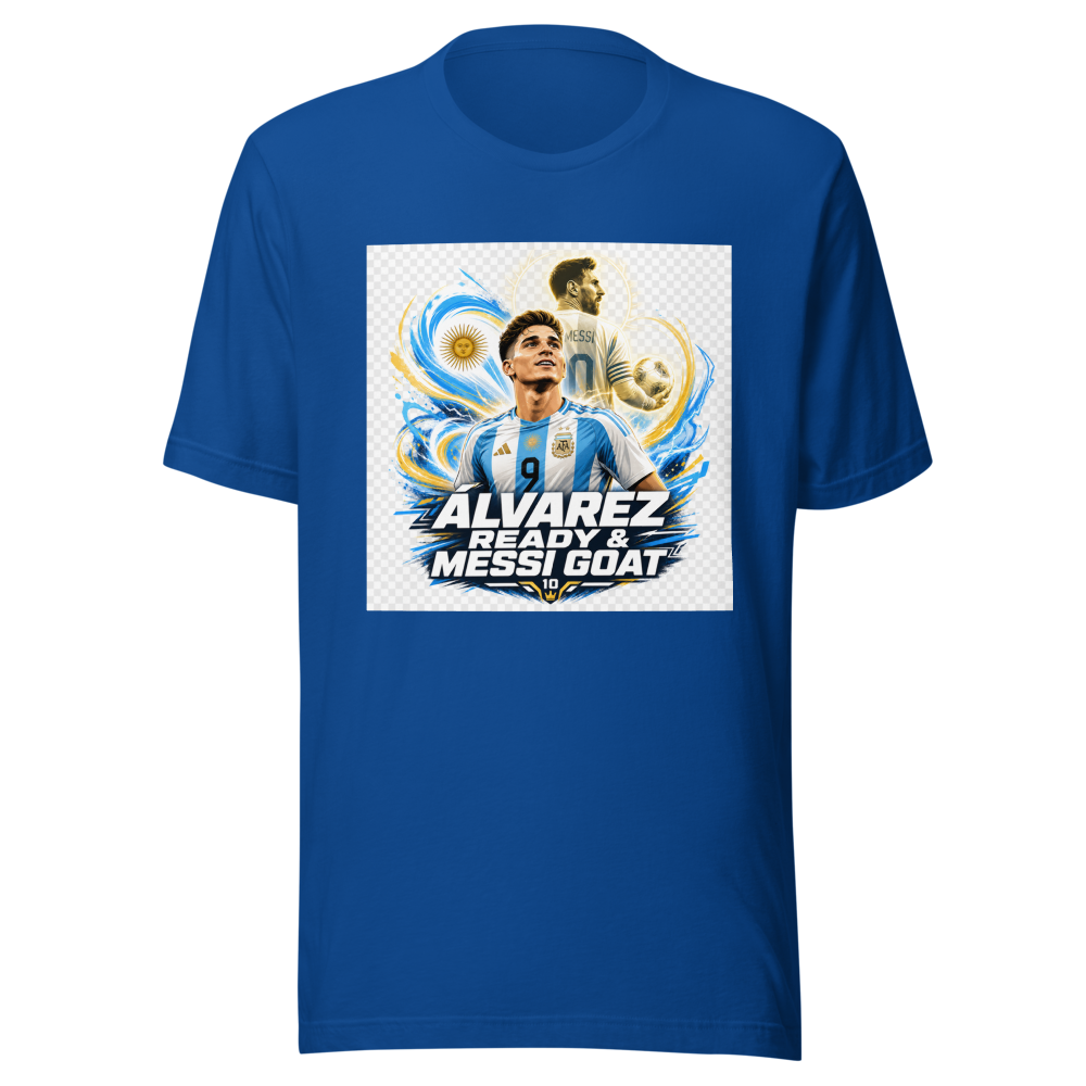 Julián Álvarez Ready & Messi GOAT Tee - Image 8