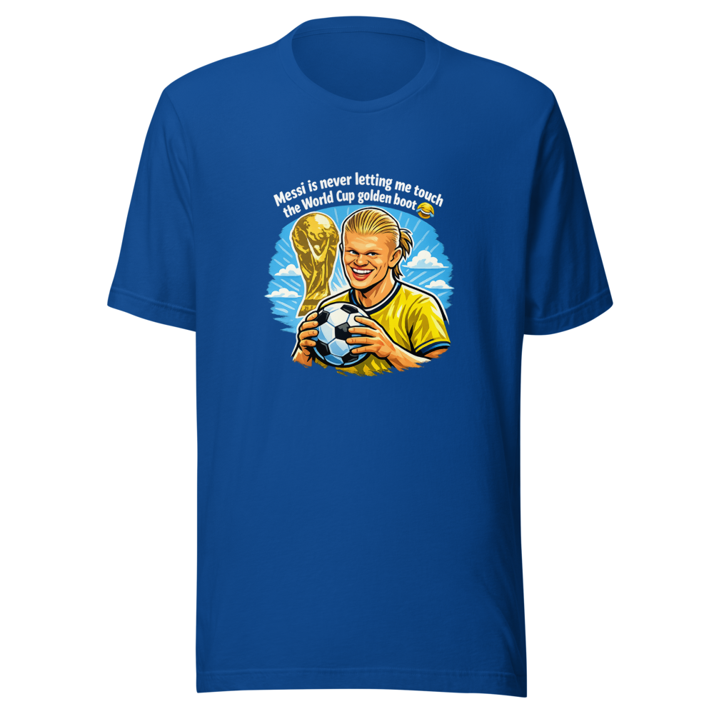 Haaland's Golden Boot Joke Tee - Image 8