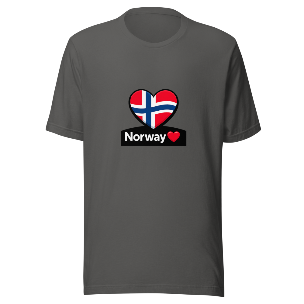 Norway's Pride Haaland Heart Flag T-Shirt - Image 11