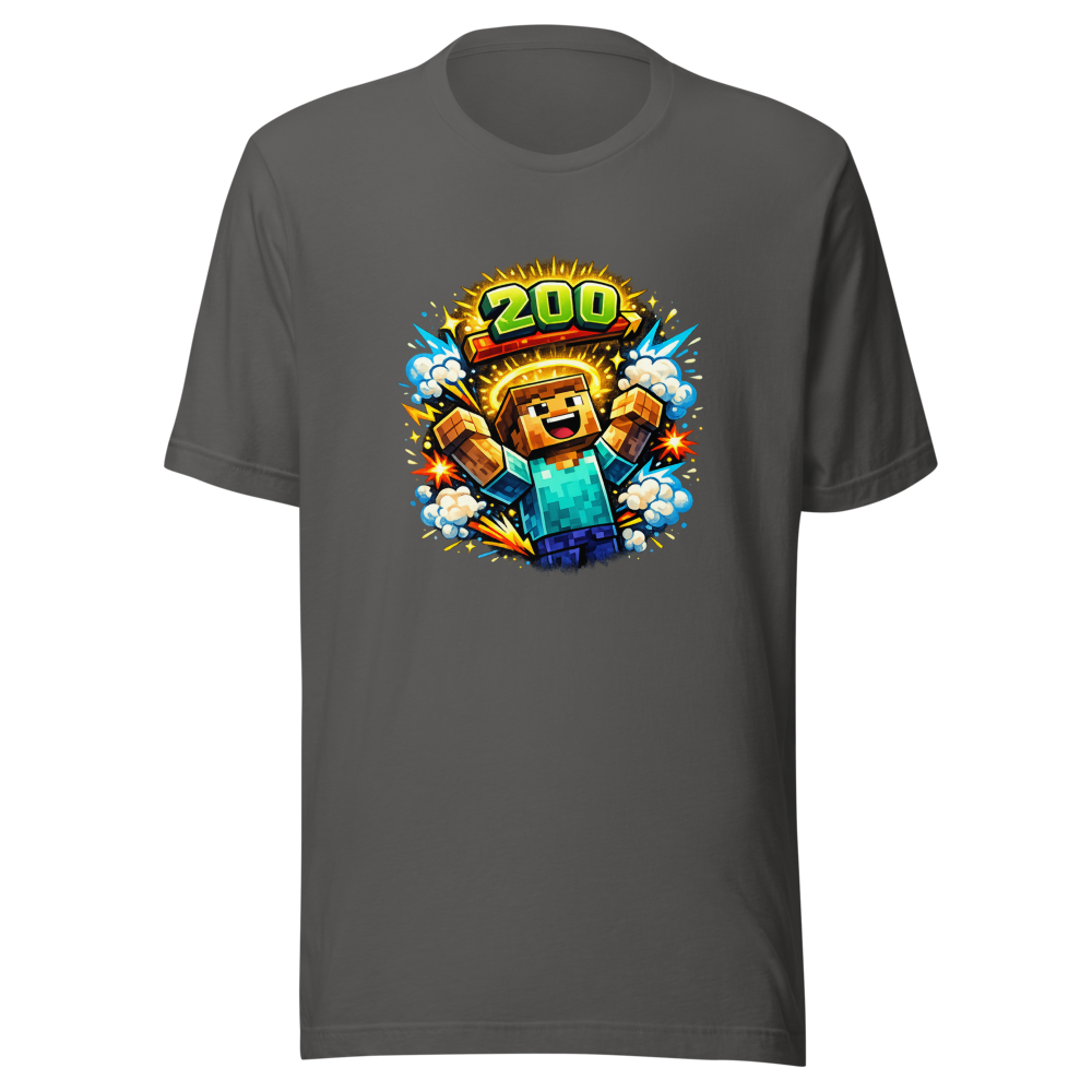 Level Up! Minecraft 200 Levels Tee - Epic Gaming Fun - Image 11