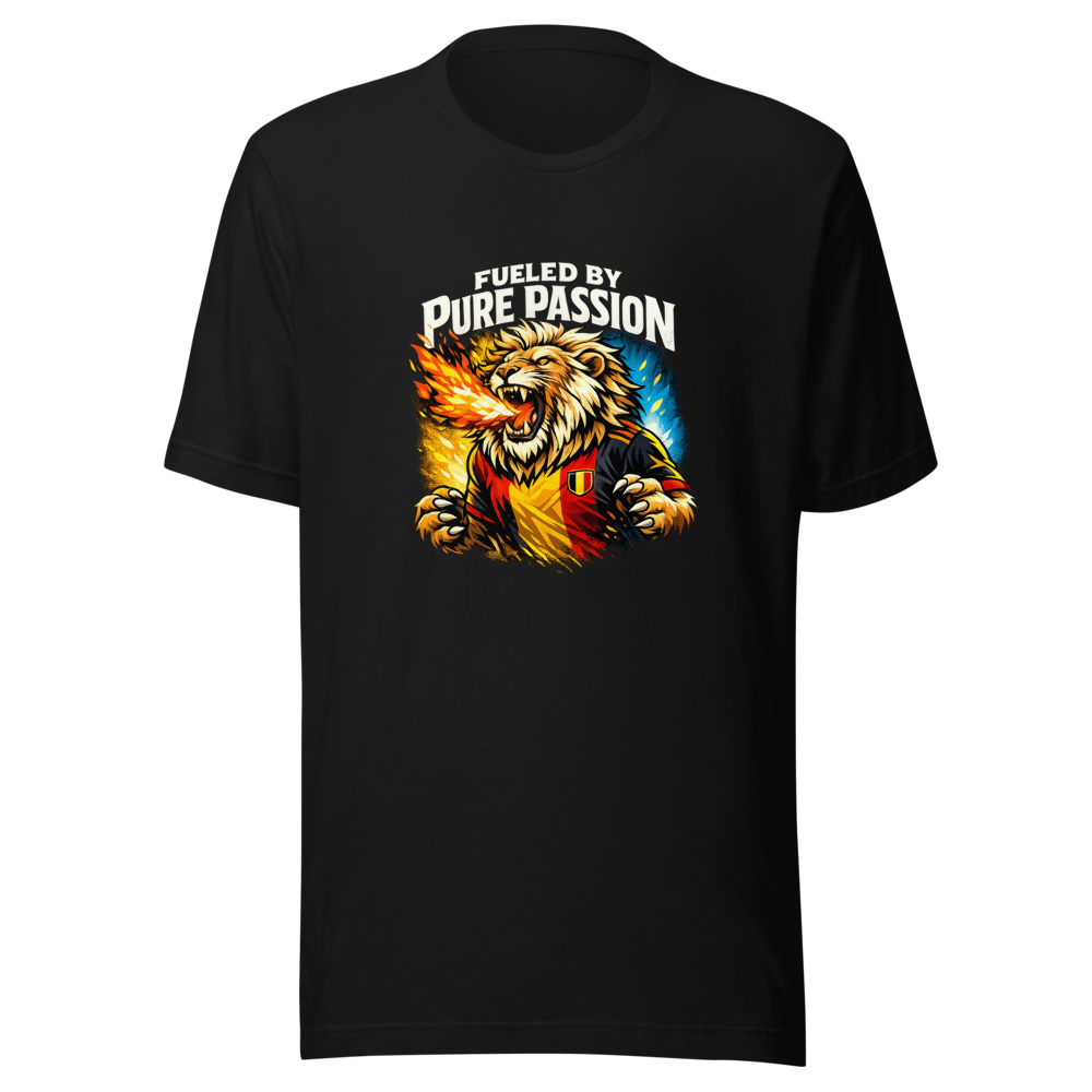 Belgium Fueled by Pure Passion Soccer Tee - Image 2