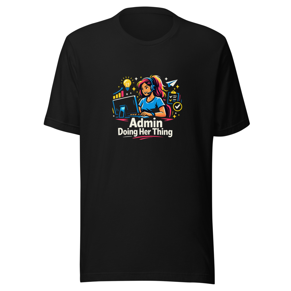 Admin Doing Her Thing Viral Meme T-Shirt - Image 2