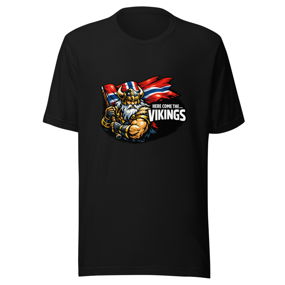 Viking Power Norwegian Flag T-Shirt - Image 2