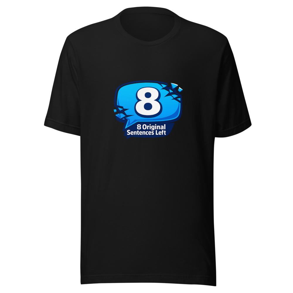 8 Original Sentences Left T-Shirt - Image 2