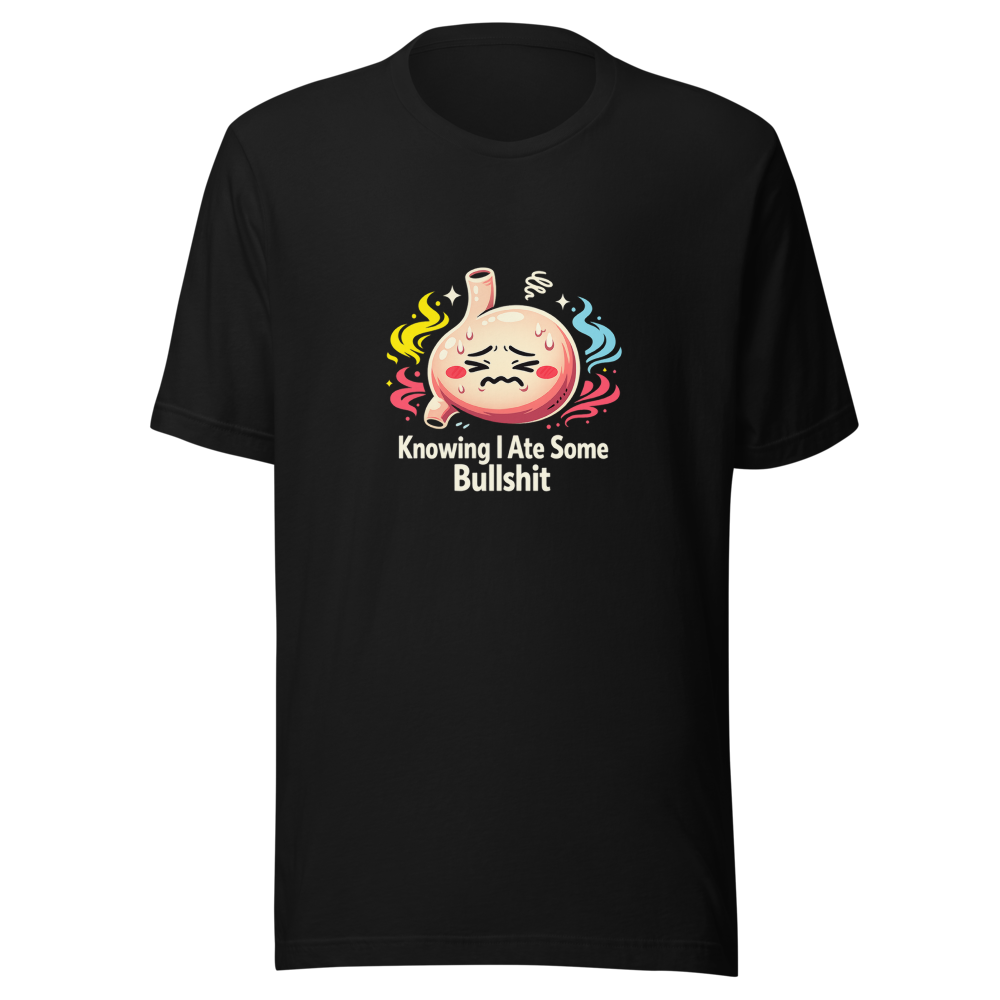 Funny Stomach Ache Meme Shirt - Image 2