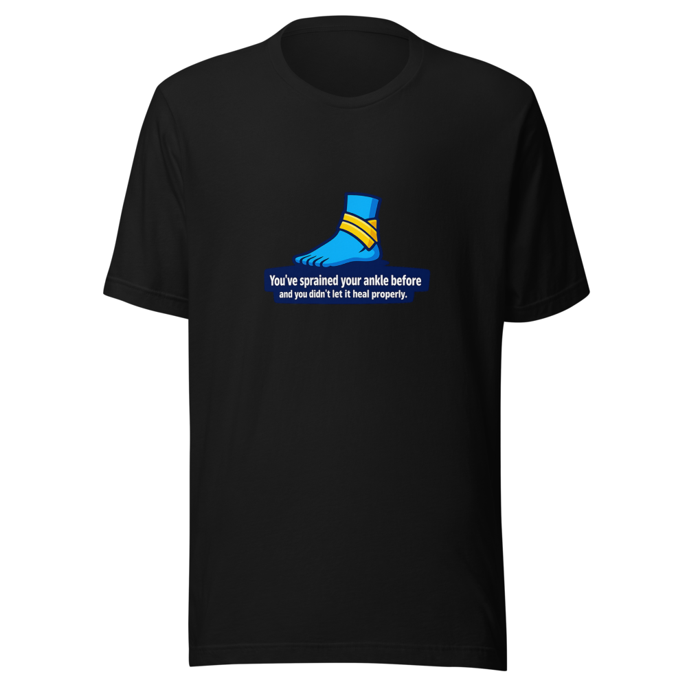 Funny Ankle Injury Meme T-Shirt - Image 2