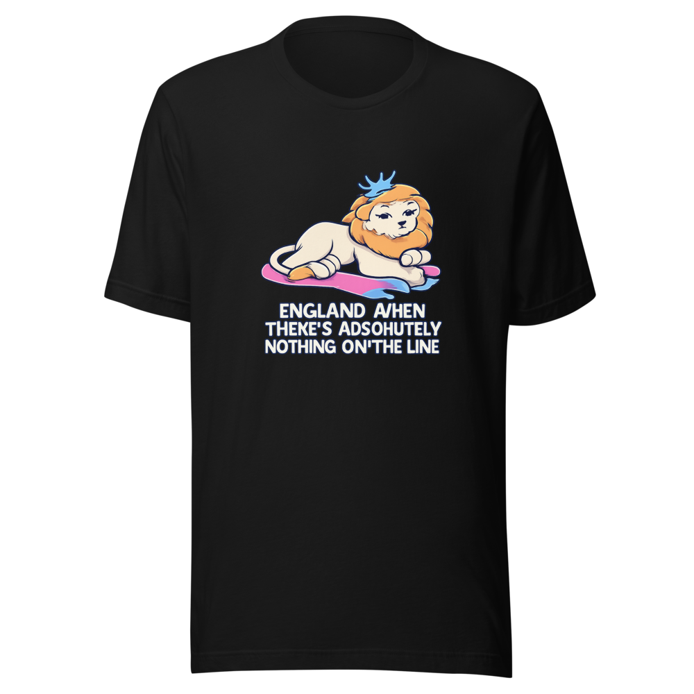England When Nothing's On The Line Meme Tee - Image 2