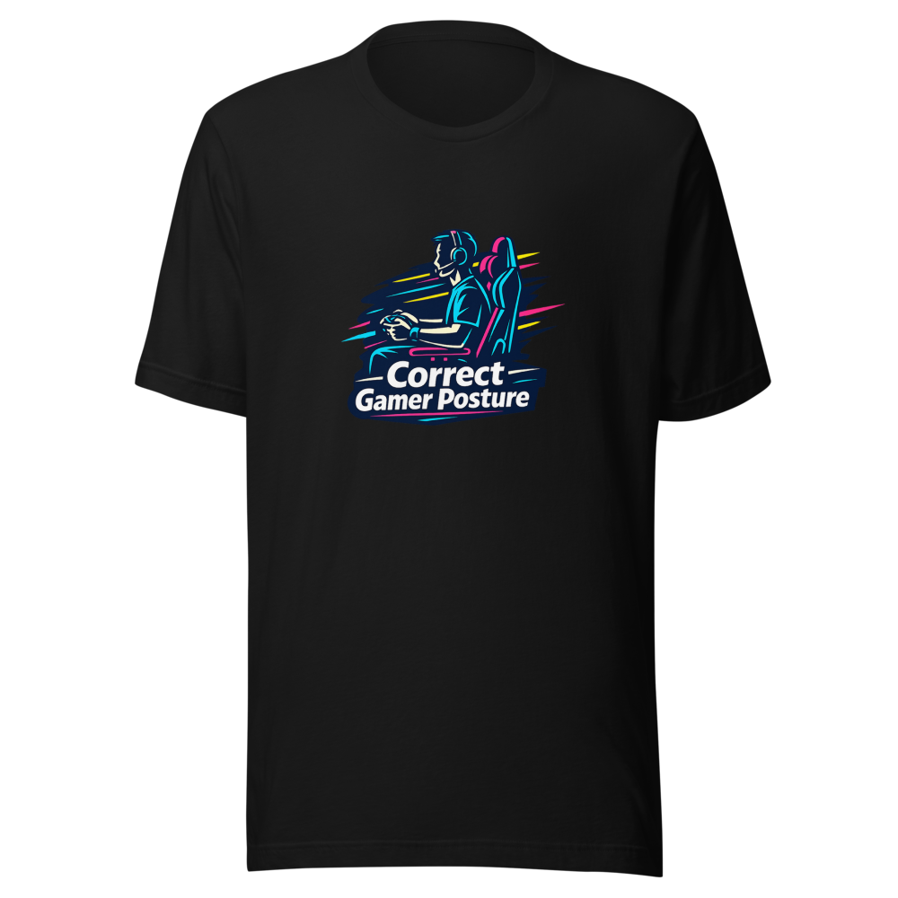 Gamer Posture Pro T-Shirt - Level Up Your Setup - Image 2