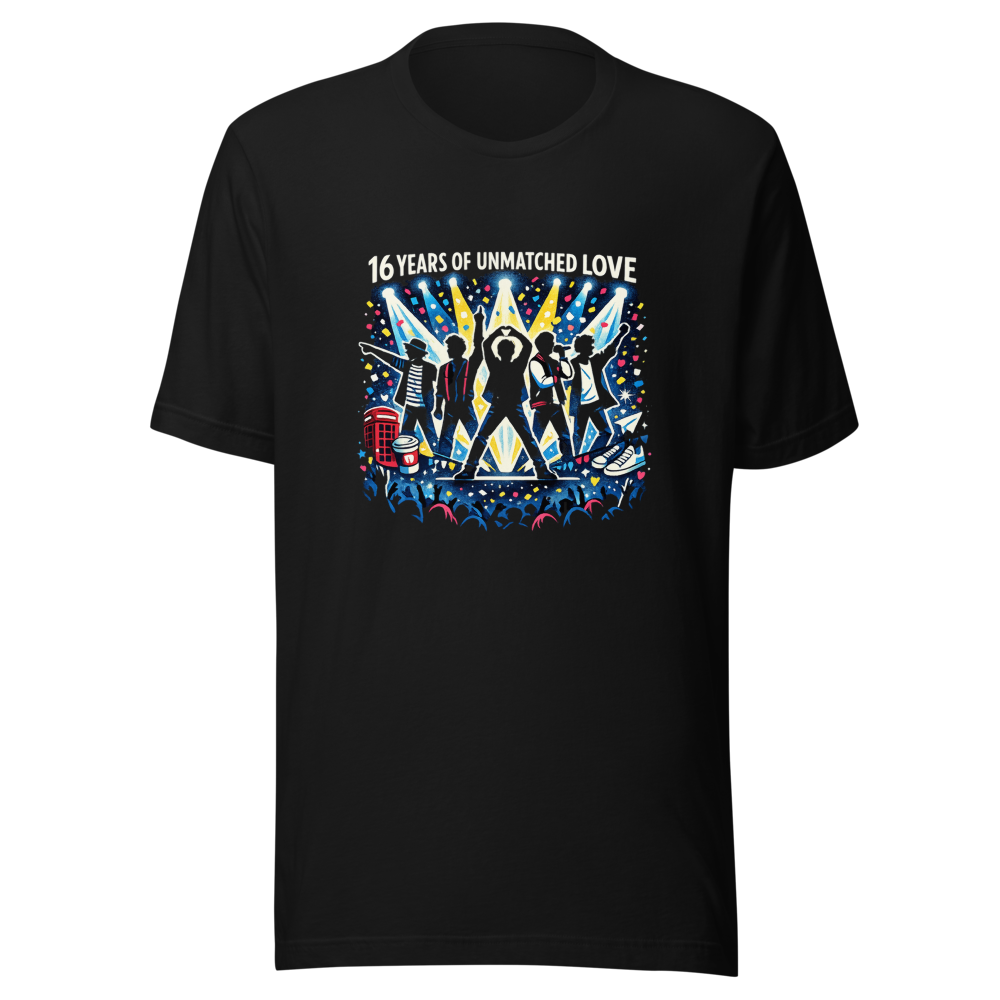 16 Years of One Direction Fan T-Shirt - Image 2