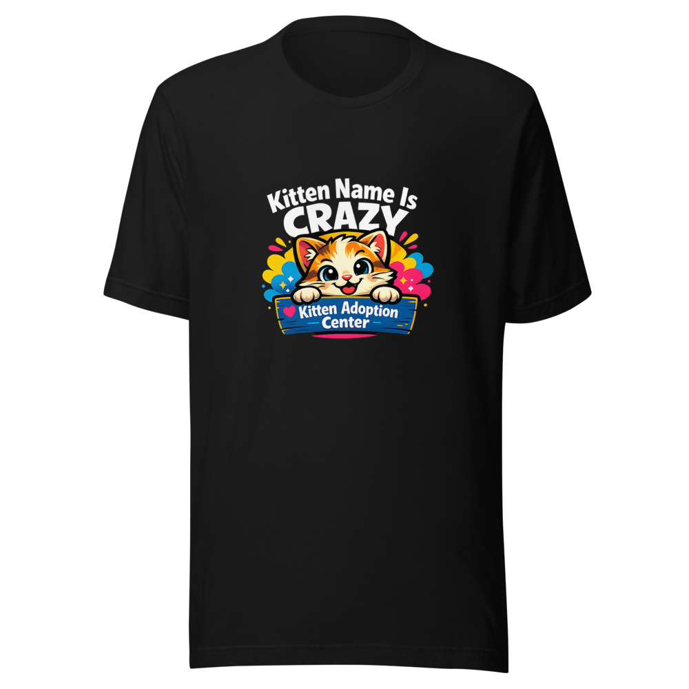 Crazy Kitten Name Viral Meme T-Shirt - Image 2