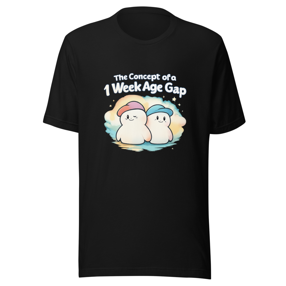 1 Week Age Gap Viral Tweet T-Shirt - Image 2