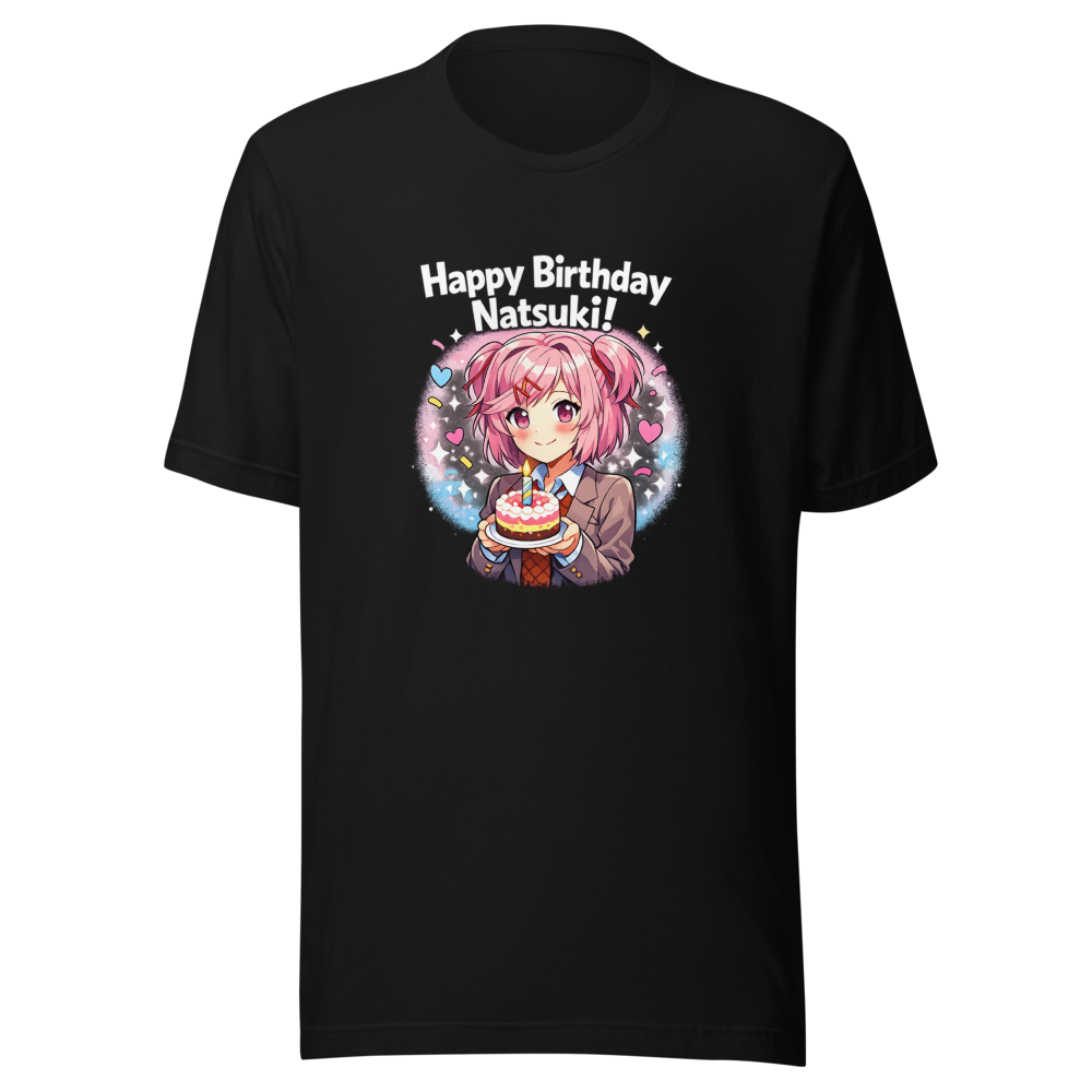 Happy Birthday Natsuki DDLC T-Shirt - Image 2