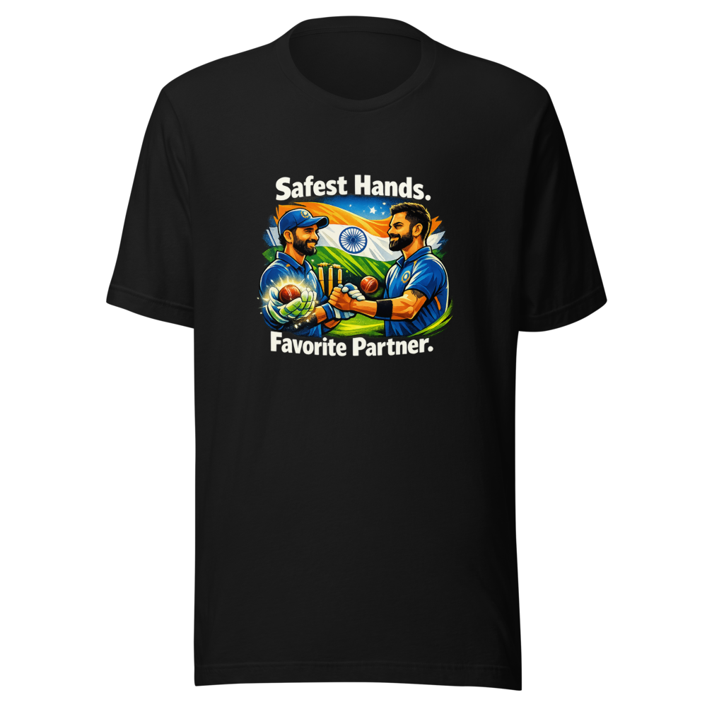Rahane's Legacy: Safest Hands & Best Batting Partner Tee - Image 2