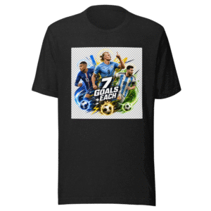 Haaland Messi Mbappé 7 Goals World Cup 2026 Tee