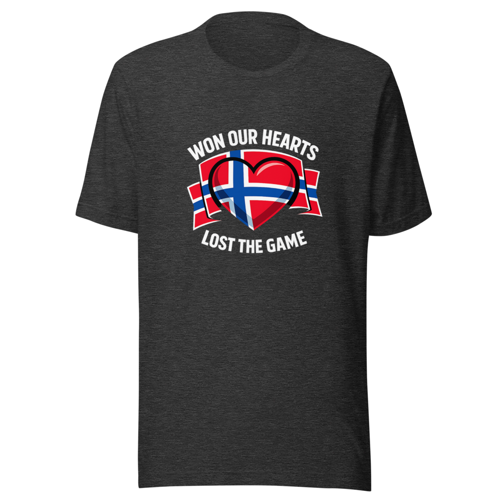 Lost The Game Won Hearts Norway Fan T-Shirt - Image 9
