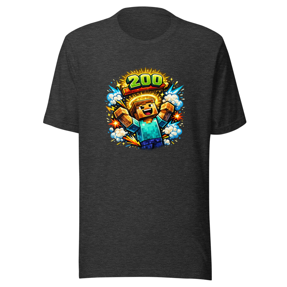 Level Up! Minecraft 200 Levels Tee - Epic Gaming Fun - Image 9