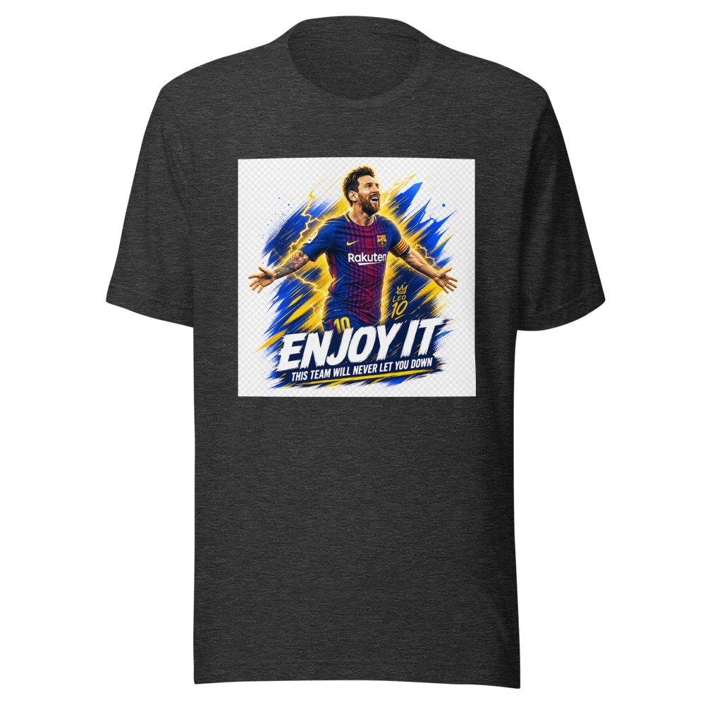 Messi: Enjoy It! Team Never Lets You Down Tee - Image 9