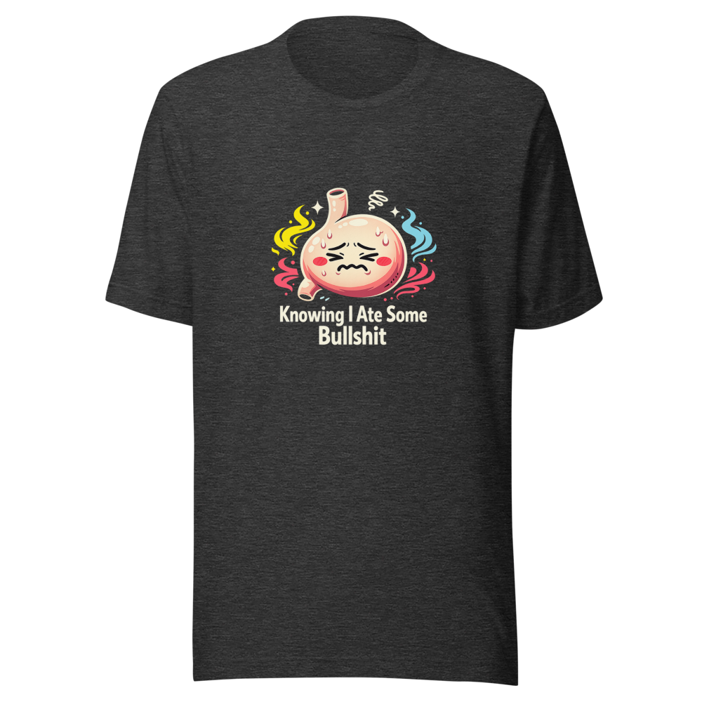 Funny Stomach Ache Meme Shirt - Image 9