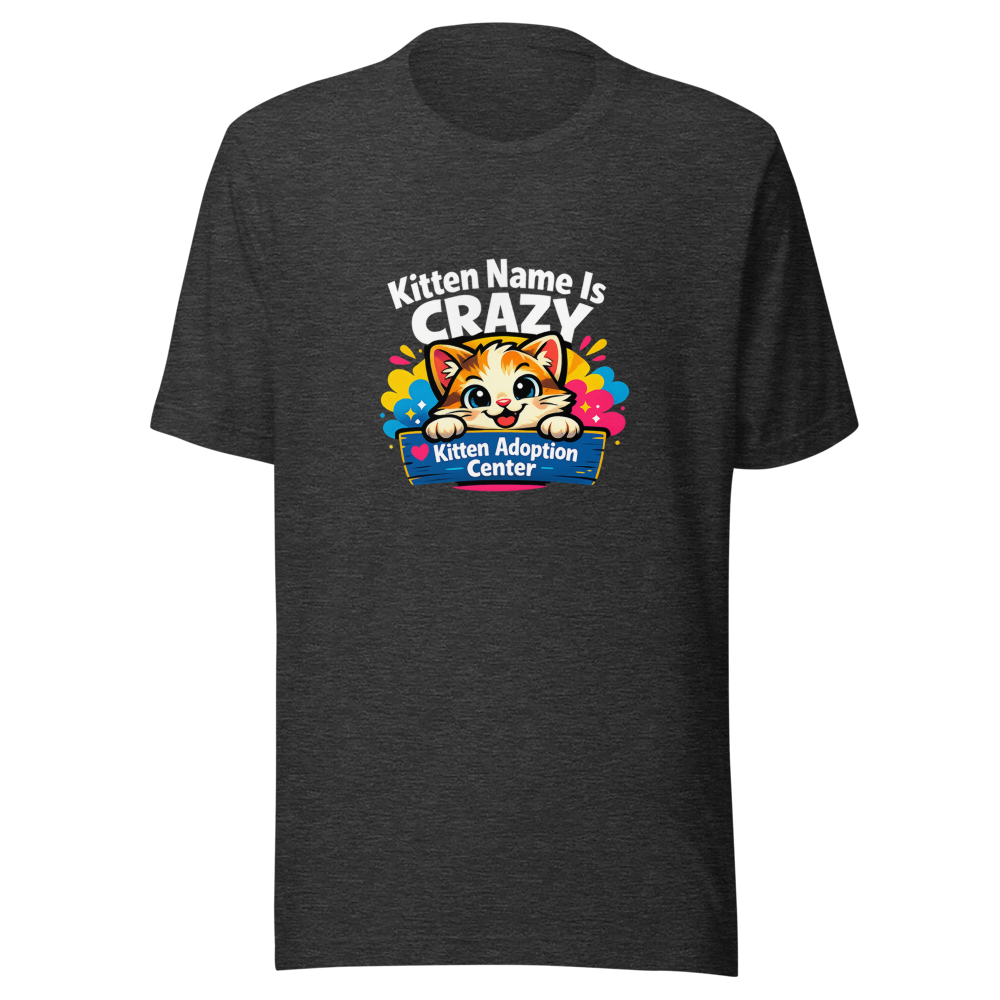 Crazy Kitten Name Viral Meme T-Shirt - Image 9