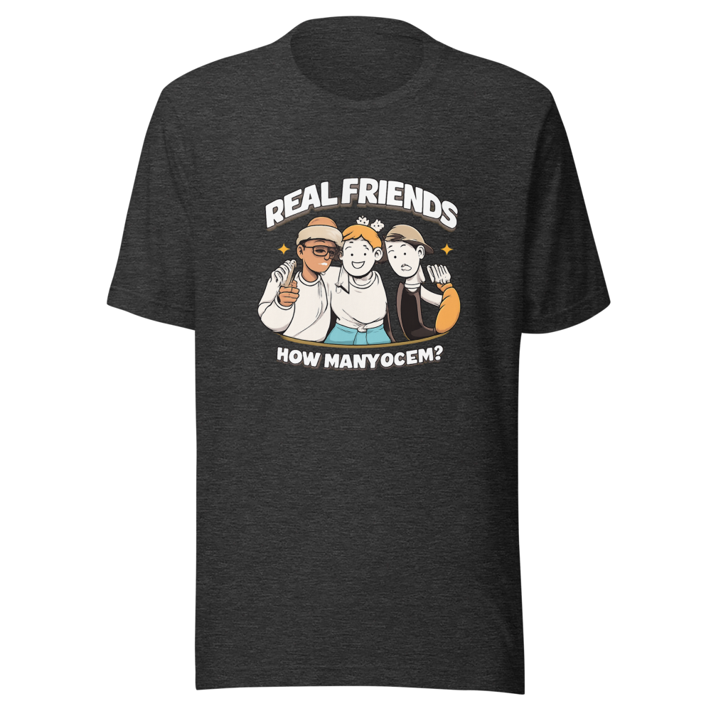 Real Friends How Many Of Em Viral Quote Tee - Image 9