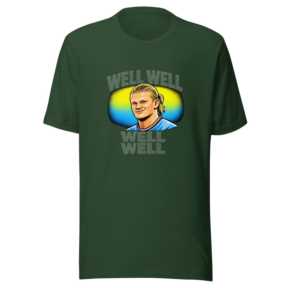 Well Well Well Haaland Meme T-Shirt - Image 7