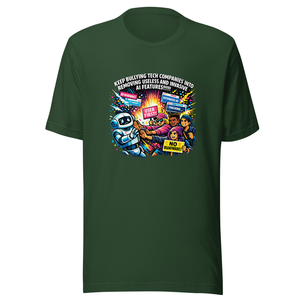 Rally Against Useless AI Features Tee - Image 7