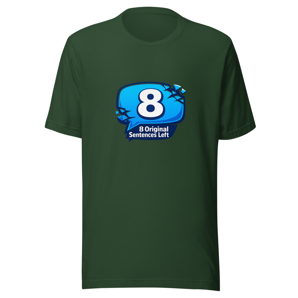 8 Original Sentences Left T-Shirt - Image 7