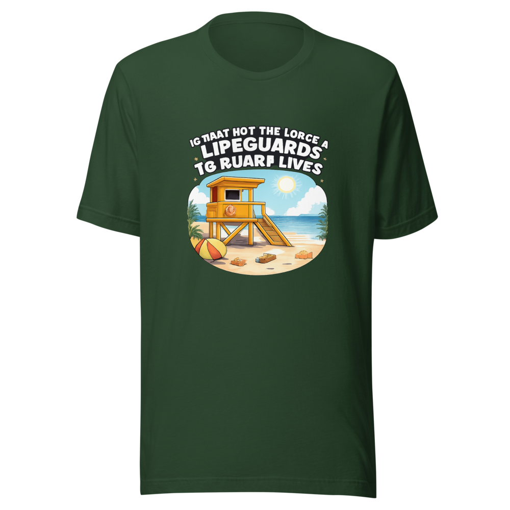 Lifeguard Job: Guard Lives Funny T-Shirt - Image 7
