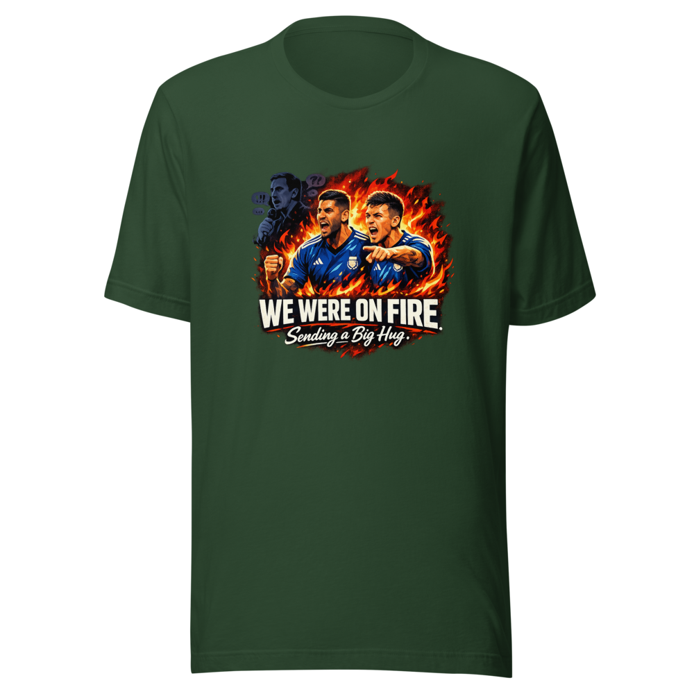 Romero's Fiery Reply to Gary Neville Tee - Image 7