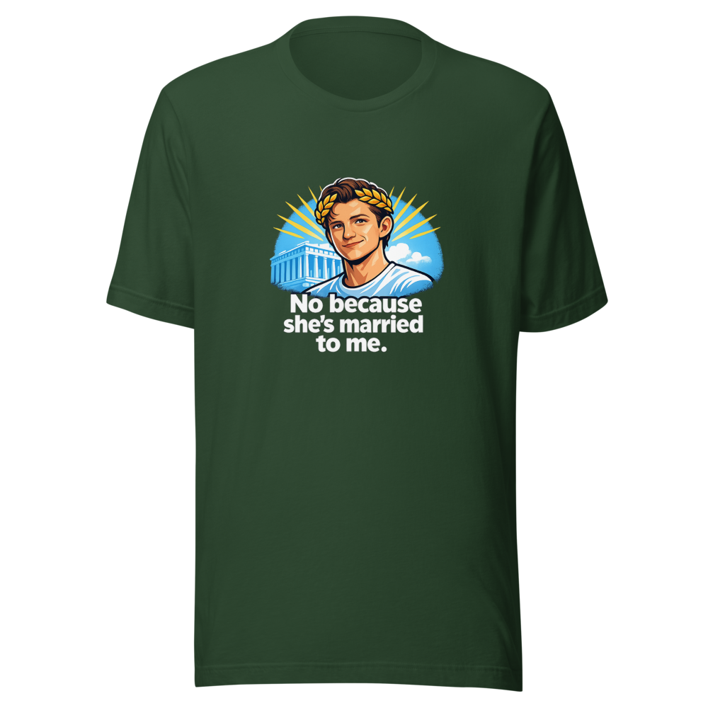Tom Holland Athena Married Me T-Shirt - Image 7