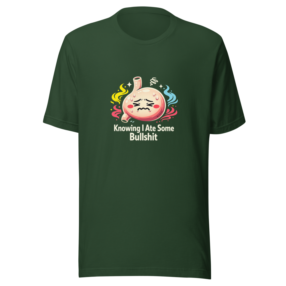 Funny Stomach Ache Meme Shirt - Image 7