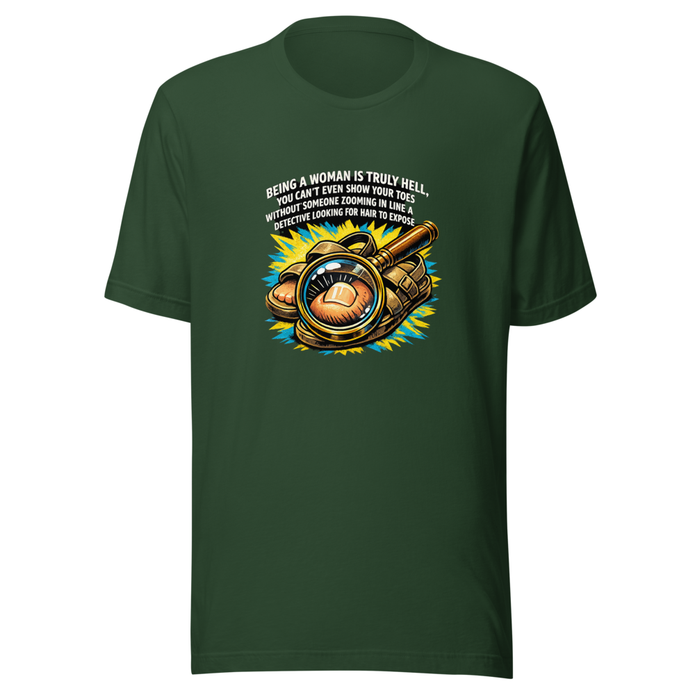 Womanhood Is Hell Toe Zoom Shirt - Image 7