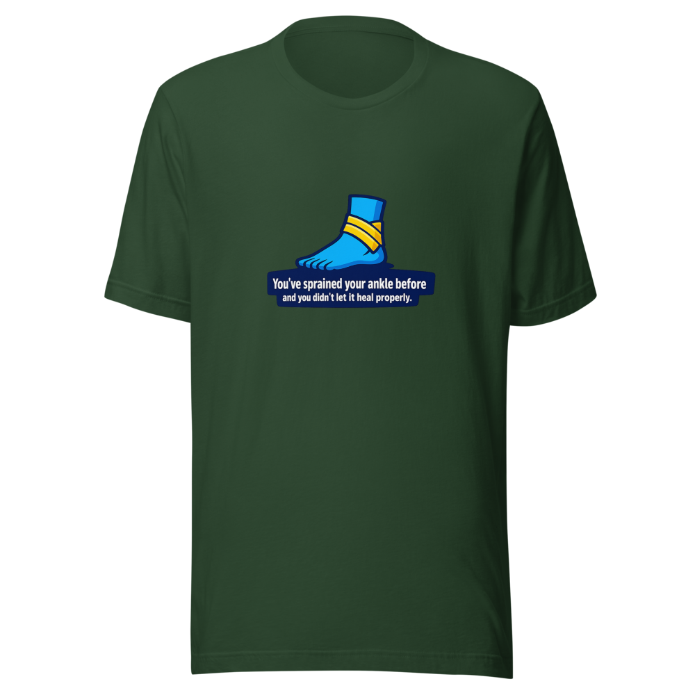 Funny Ankle Injury Meme T-Shirt - Image 7