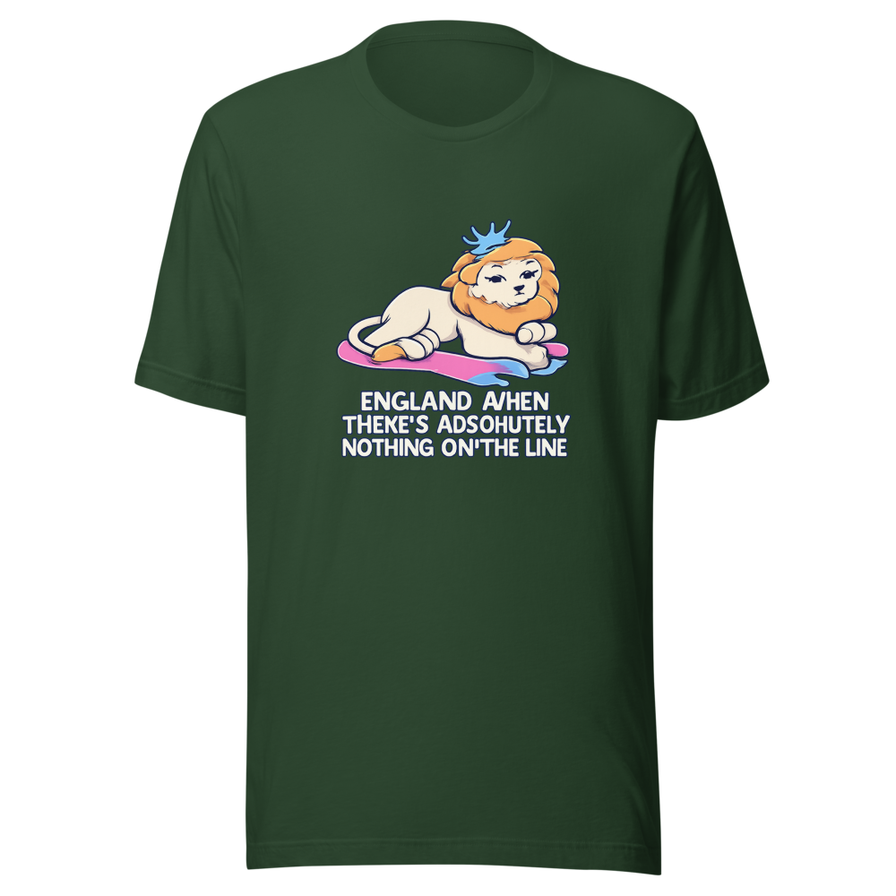 England When Nothing's On The Line Meme Tee - Image 7