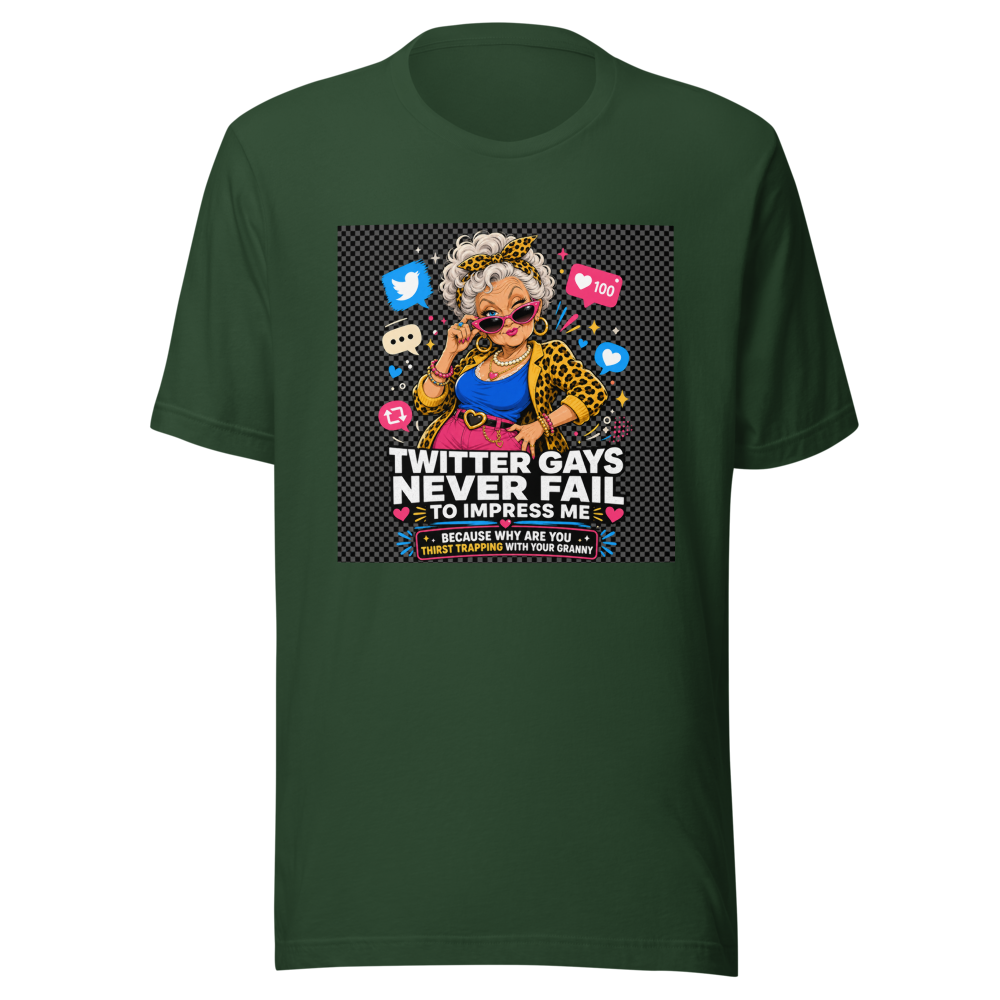 Twitter Gays Impress Me Granny Thirst Trap Tee - Image 7