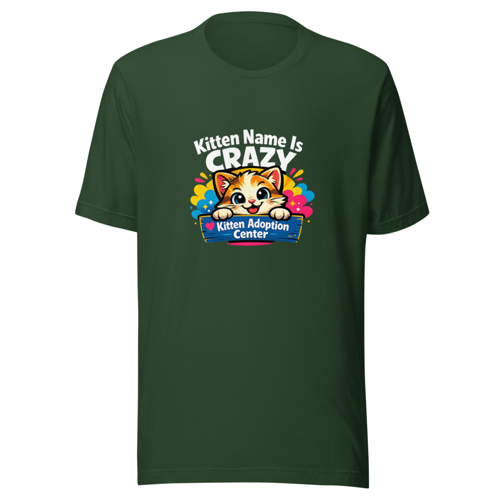 Crazy Kitten Name Viral Meme T-Shirt - Image 7