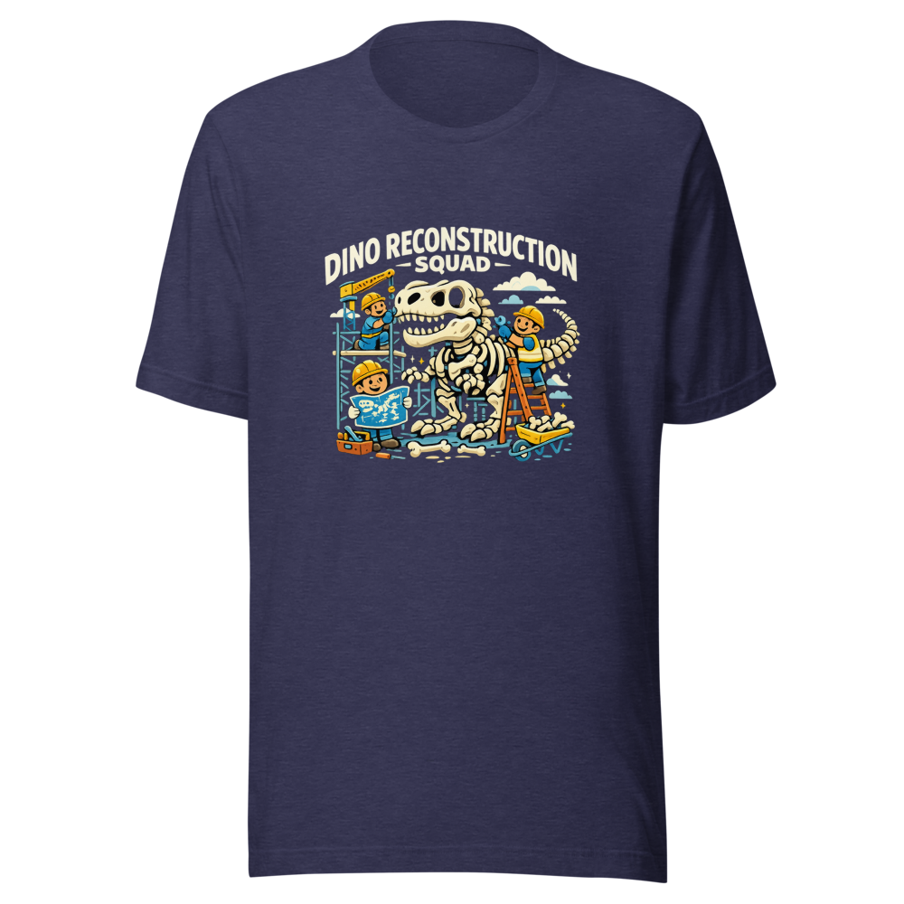 Dino Reconstruction Squad Retro T-Shirt - Image 5