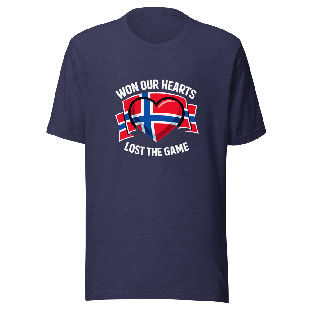 Lost The Game Won Hearts Norway Fan T-Shirt - Image 5