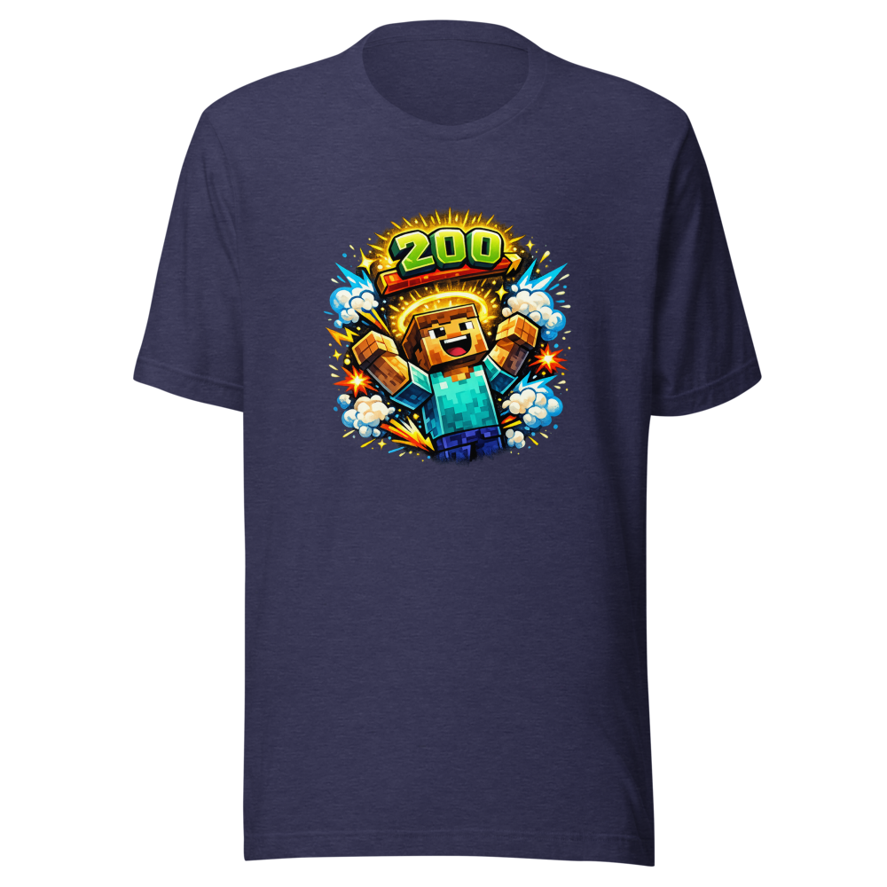 Level Up! Minecraft 200 Levels Tee - Epic Gaming Fun - Image 5