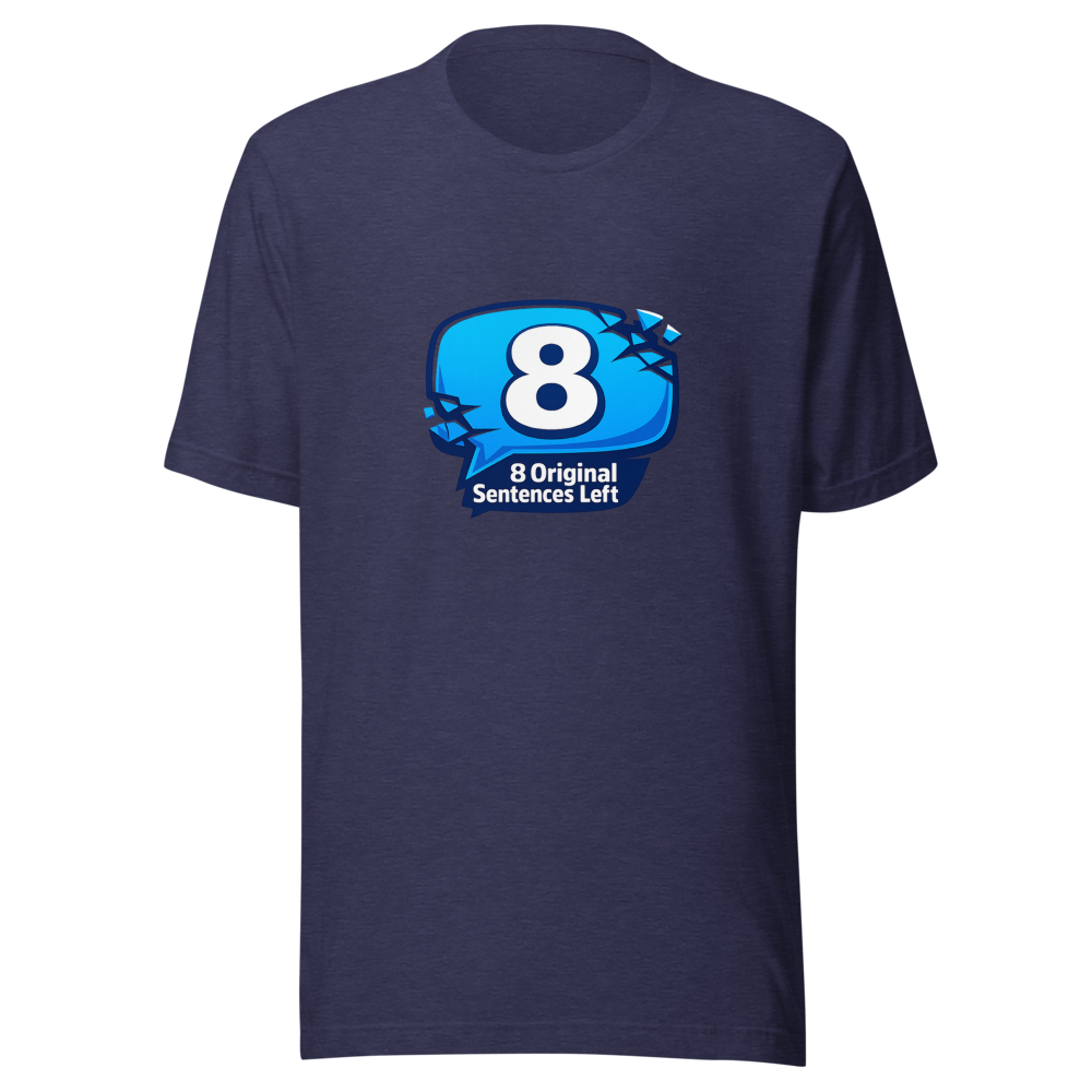 8 Original Sentences Left T-Shirt - Image 5