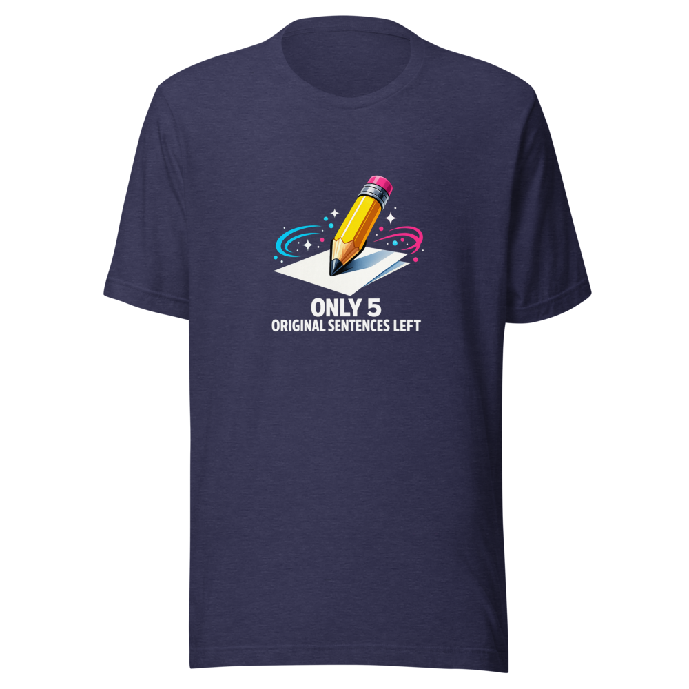 Last 5 Sentences Left Viral Quote T-Shirt - Image 5