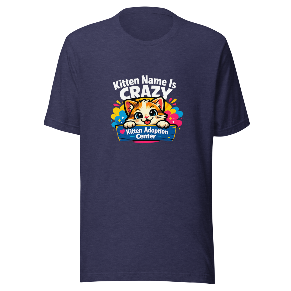 Crazy Kitten Name Viral Meme T-Shirt - Image 5