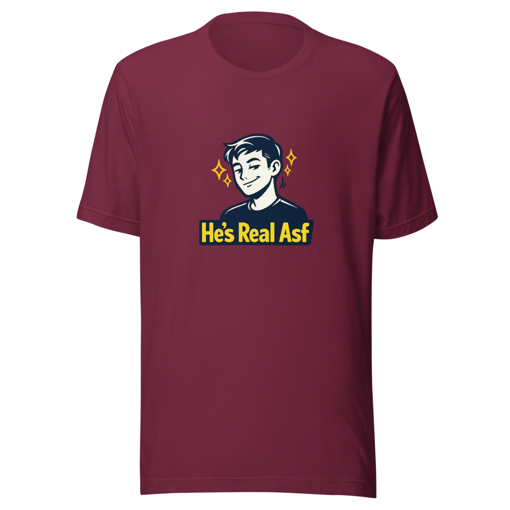 He's Real Asf Viral Tweet T-Shirt - Image 6