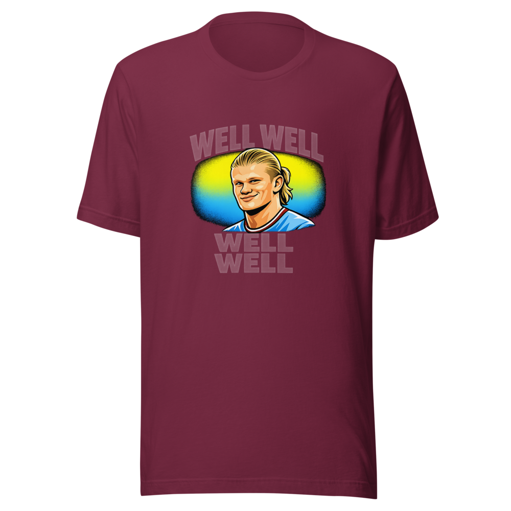 Well Well Well Haaland Meme T-Shirt - Image 6