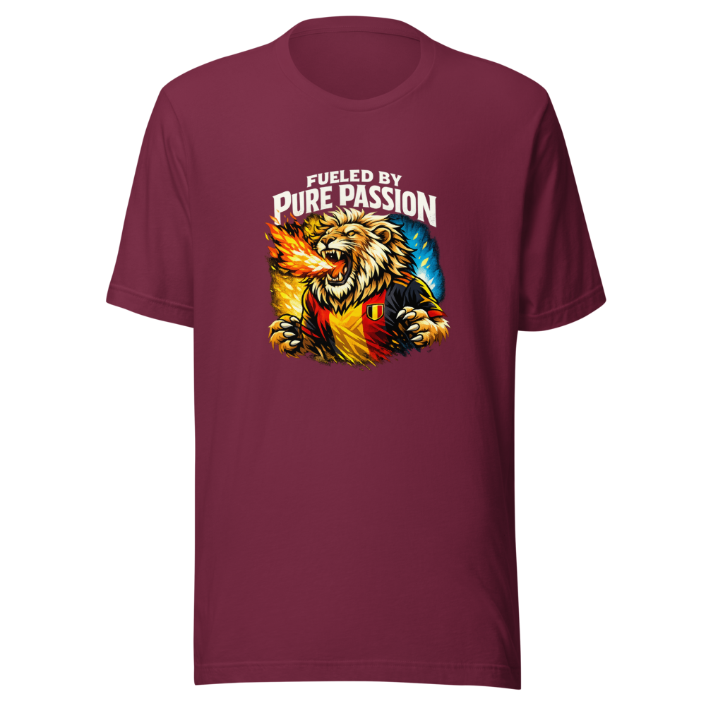 Belgium Fueled by Pure Passion Soccer Tee - Image 6